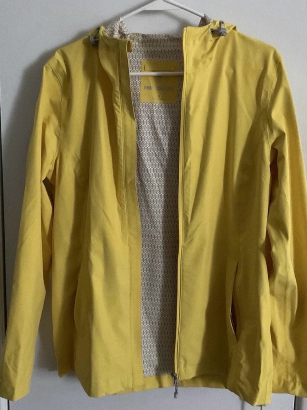 Free Country Yellow Hooded Trench Coat